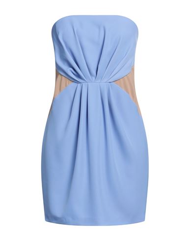 Monique Garçonne Woman Mini Dress Light Blue Size 10 Polyester, Elastane