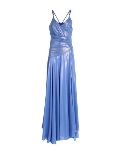 Shop Monique Garçonne Woman Maxi Dress Light Blue Size 2 Polyester