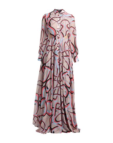 Shop Monique Garçonne Woman Maxi Dress Beige Size 8 Polyester