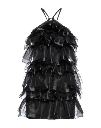 Odi Et Amo Woman Mini Dress Black Size 6 Polyester, Lycra