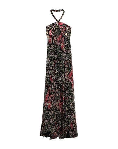Shop Etro Woman Maxi Dress Black Size 4 Silk, Viscose