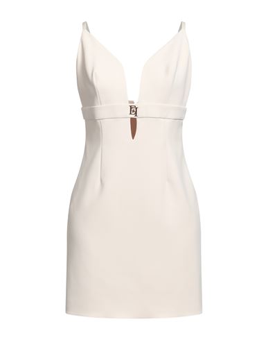 Elisabetta Franchi Woman Mini Dress Ivory Size 8 Polyester, Elastane, Polyamide In White