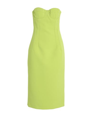Max & Co . Adr De-coated Woman Midi Dress Acid Green Size 6 Polyester