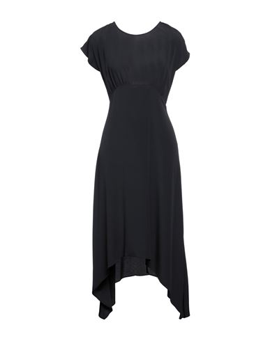 Grifoni Woman Midi Dress Black Size 4 Acetate, Silk