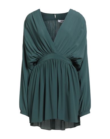 Grifoni Woman Mini Dress Green Size 6 Acetate, Silk