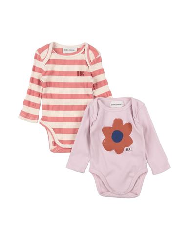 Bobo Choses Newborn Girl Baby Bodysuit Pink Size 3 Organic Cotton, Elastane