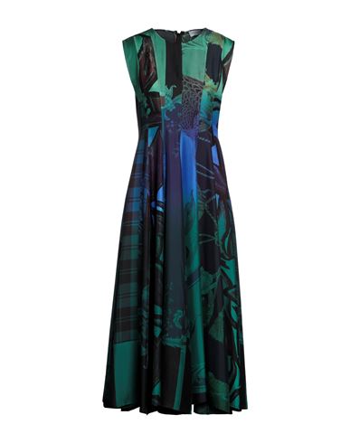 Ferragamo Woman Midi Dress Navy Blue Size 4 Silk