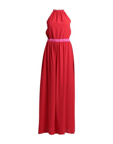 Shop Massimo Rebecchi Woman Maxi Dress Red Size 6 Polyester, Elastane