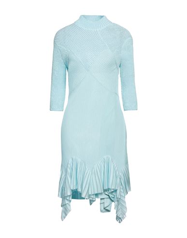 Shop Givenchy Woman Mini Dress Sky Blue Size S Viscose, Polyamide, Polyester, Elastane