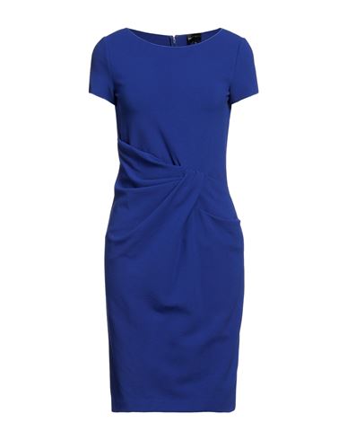 Emporio Armani Woman Mini Dress Bright Blue Size 6 Viscose, Polyamide, Elastane