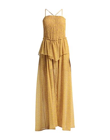 Cristinaeffe Woman Maxi Dress Yellow Size S Polyester