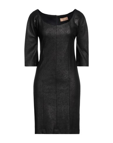 Jeordie's Woman Mini Dress Black Size L Viscose, Polyamide, Elastane