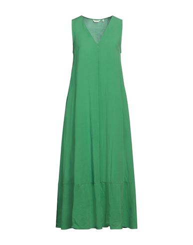 Caliban Woman Maxi Dress Light Green Size 4 Lyocell, Linen