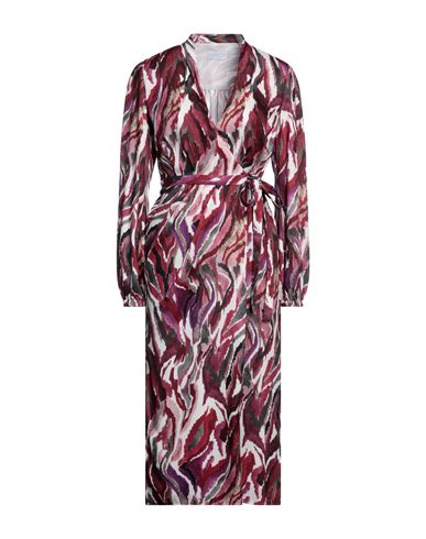 Nenette Woman Midi Dress Deep Purple Size 10 Polyester