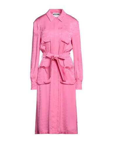 Moschino Couture Woman Midi Dress Pink Size 12 Viscose, Silk In Pink