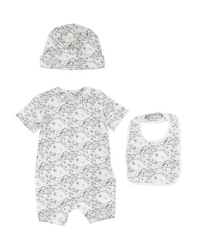 Shop Herno Newborn Baby Accessories Set White Size 3 Cotton