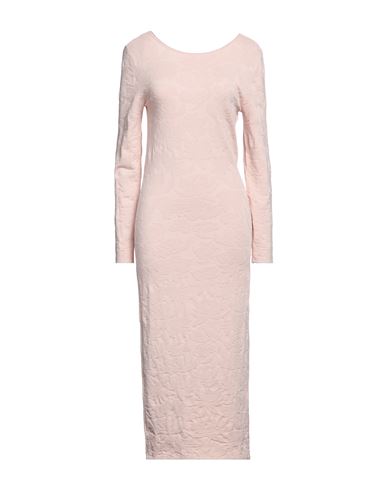 Emporio Armani Woman Midi Dress Light Pink Size 14 Viscose, Polyamide, Polyester