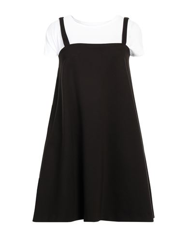 Liviana Conti Woman Mini Dress Black Size 6 Viscose, Polyamide, Elastane, Polyester, Acetate