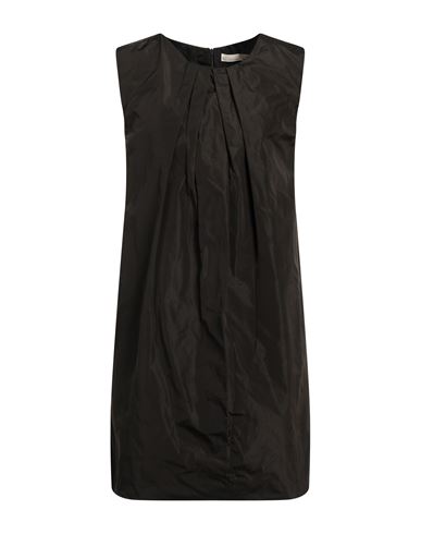Liviana Conti Woman Short Dress Dark Brown Size 6 Polyester