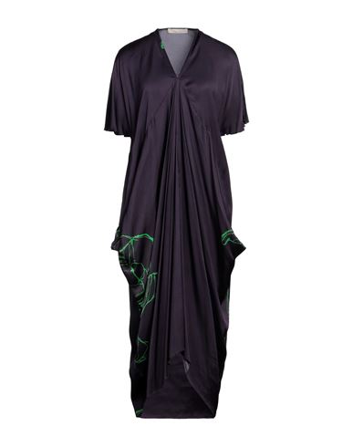 Liviana Conti Woman Midi Dress Dark Purple Size 6 Viscose