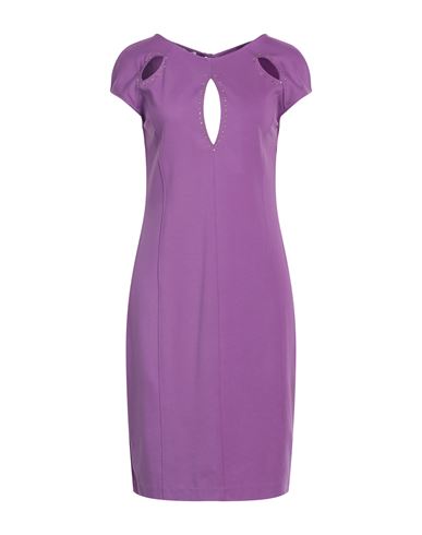 Ean 13 Woman Midi Dress Light Purple Size 14 Viscose, Polyamide, Elastane