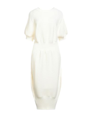 Liviana Conti Woman Mini Dress Ivory Size 8 Virgin Wool, Elastane In White