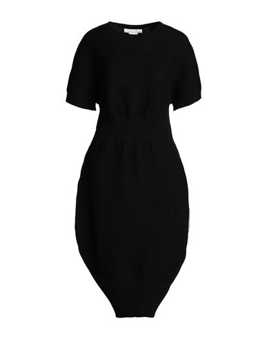 Liviana Conti Woman Mini Dress Black Size 12 Virgin Wool, Elastane
