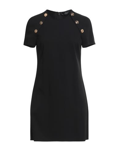 Versace Woman Mini Dress Black Size 2 Viscose, Elastane