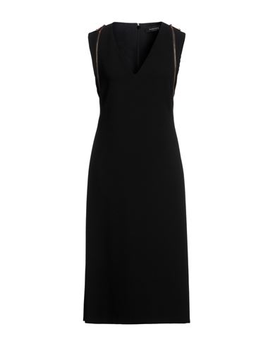 Versace Woman Midi Dress Black Size 2 Polyester, Triacetate