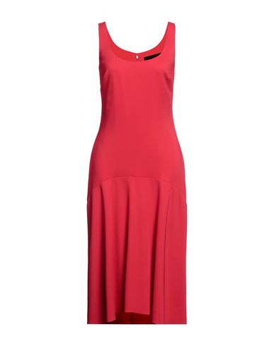 Versace Woman Midi Dress Red Size 4 Viscose, Elastane