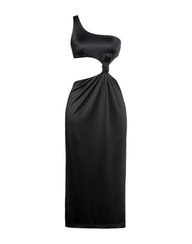 Versace Woman Midi Dress Black Size 6 Polyamide, Elastane