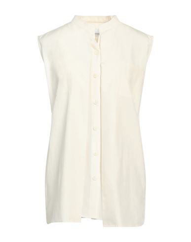 Burberry Woman Shirt Ivory Size 0 Silk In White