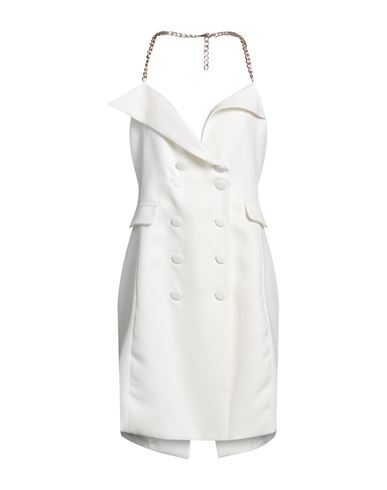 Cristinaeffe Woman Midi Dress White Size L Polyester, Elastane