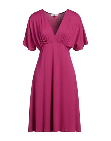 Twinset Woman Midi Dress Mauve Size S Viscose, Elastane In Purple