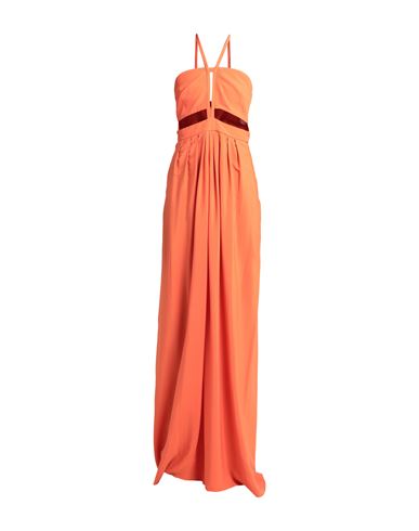 Shop Raquel Diniz Woman Jumpsuit Orange Size 6 Acetate, Silk