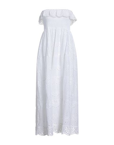 Woman Mini dress Off white Size L Cotton