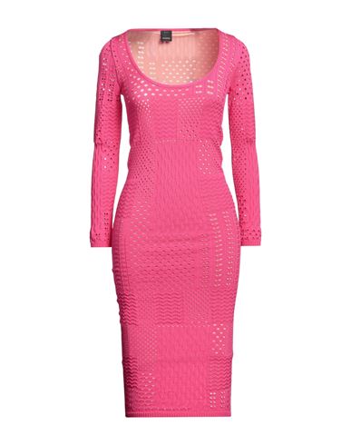 Pinko Woman Midi Dress Fuchsia Size L Viscose, Polyamide