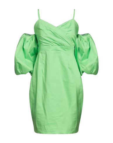 Z.o.e. Zone Of Embroidered Z. O.e. Zone Of Embroidered Woman Mini Dress Acid Green Size S Polyester, Elastane