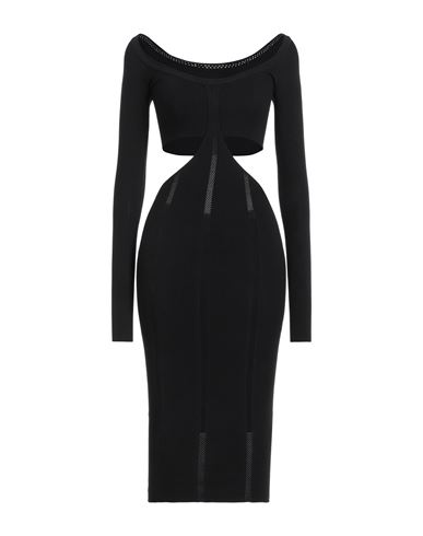 Philosophy Di Lorenzo Serafini Woman Midi Dress Black Size 6 Viscose, Polyester