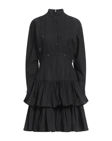 Rochas Woman Mini Dress Black Size 4 Cotton