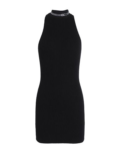 Shop Gcds Woman Mini Dress Black Size L Viscose, Polyester, Polyamide