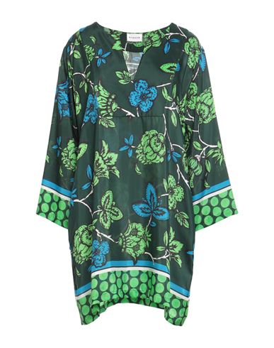 P.a.r.o.s.h P. A.r. O.s. H. Woman Mini Dress Dark Green Size M Silk In Green