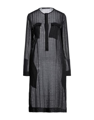 Sapio Woman Midi Dress Black Size 6 Polyester