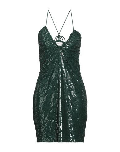 P.a.r.o.s.h P. A.r. O.s. H. Woman Mini Dress Dark Green Size L Polyamide, Elastane In Green