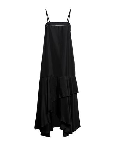 Dries Van Noten Woman Midi Dress Black Size 8 Silk