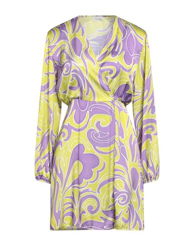 Susy-mix Woman Short Dress Purple Size M Polyester