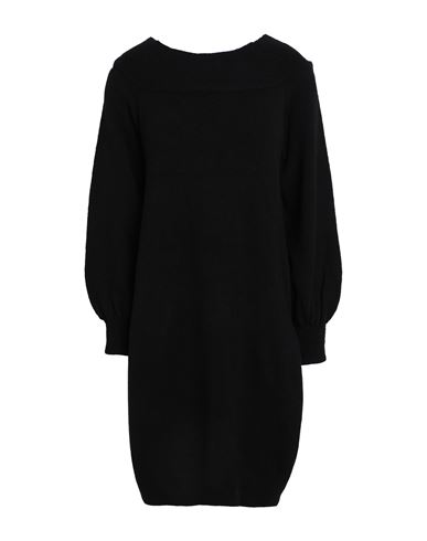 Only Woman Midi Dress Black Size M Acrylic, Polyester