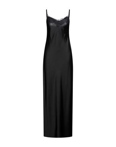 Pinko Woman Maxi Dress Black Size 6 Polyester, Polyamide