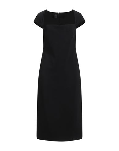 Shop Pinko Woman Midi Dress Black Size 8 Viscose, Polyamide, Elastane