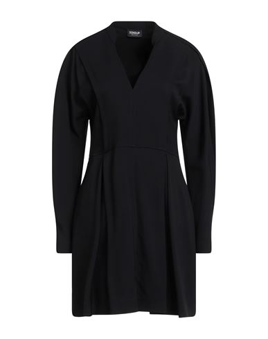 Dondup Woman Mini Dress Black Size 6 Viscose, Elastane